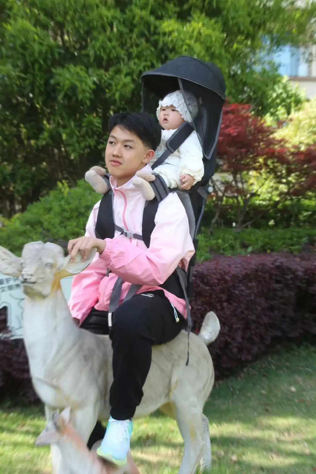 TrikeChildcity™ 4-in-1 Baby Tricycle Stroller with Canopy | Push Handle & Safety Harness