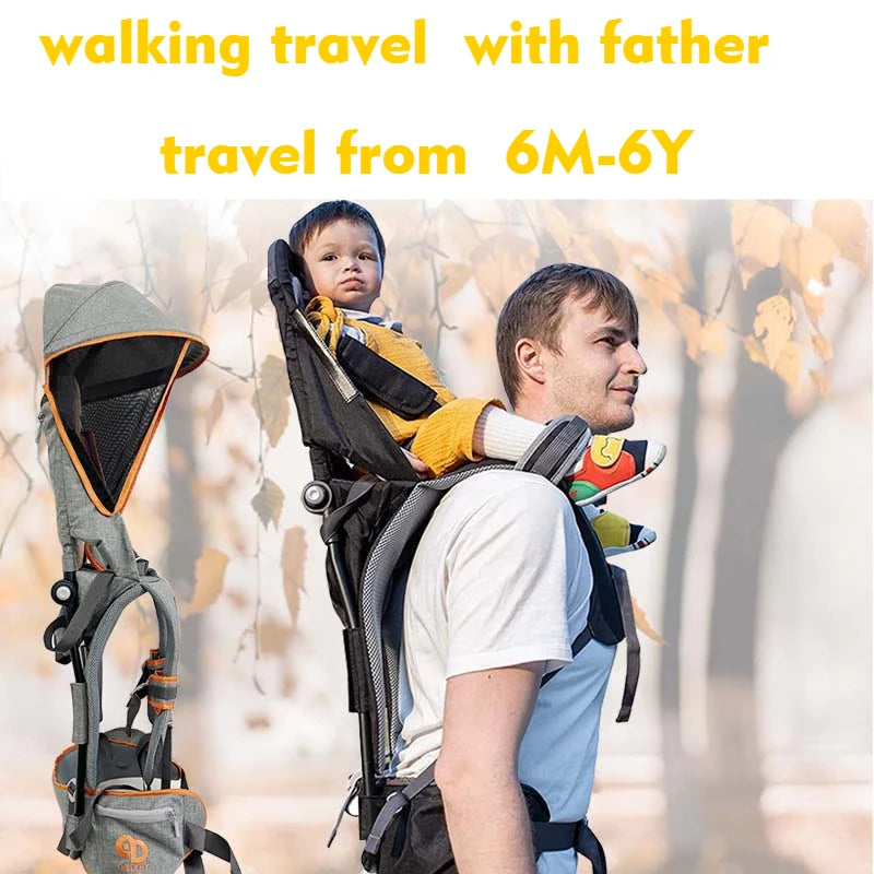 TrikeChildcity™ 4-in-1 Baby Tricycle Stroller with Canopy | Push Handle & Safety Harness